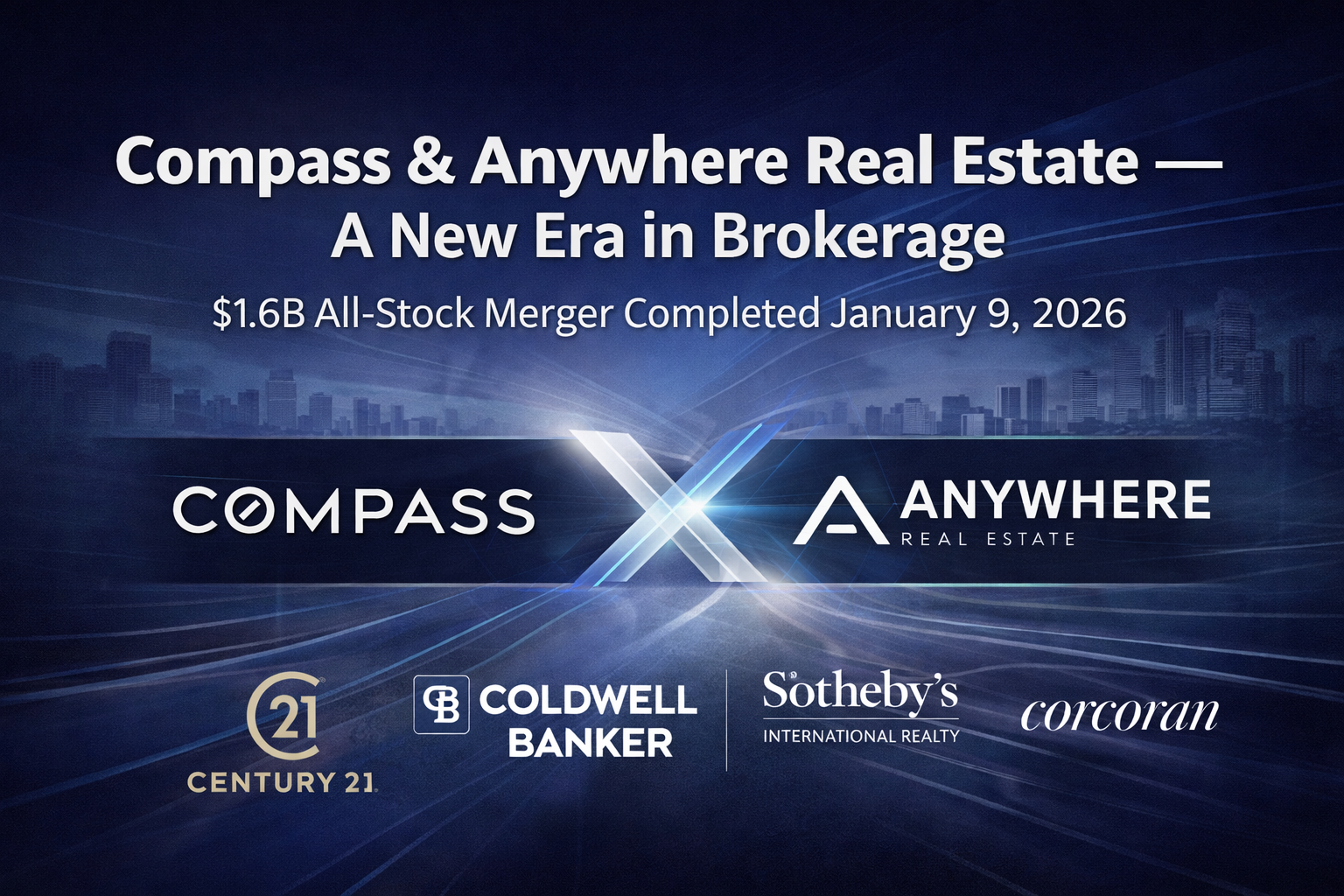 The Compass-Anywhere Mega-Merger: What 340,000 Agents Under One Roof Means for Everyone Else